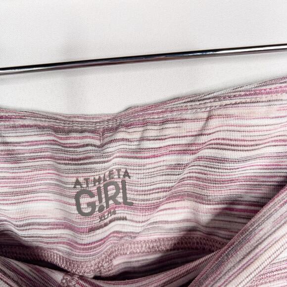 Athleta Girl XLarge 14 Pink Gray Spacedye Leggings Athletic Activewear Stretch - Picture 8 of 10